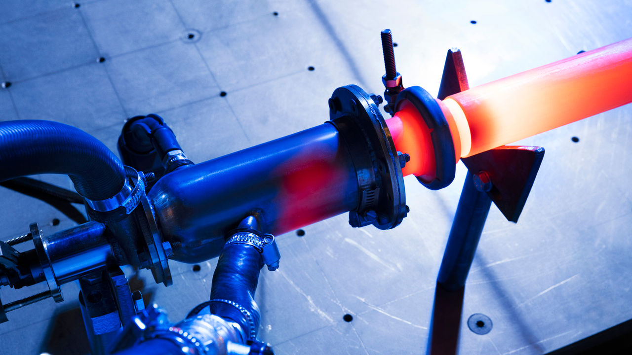 Burner Test Close Up