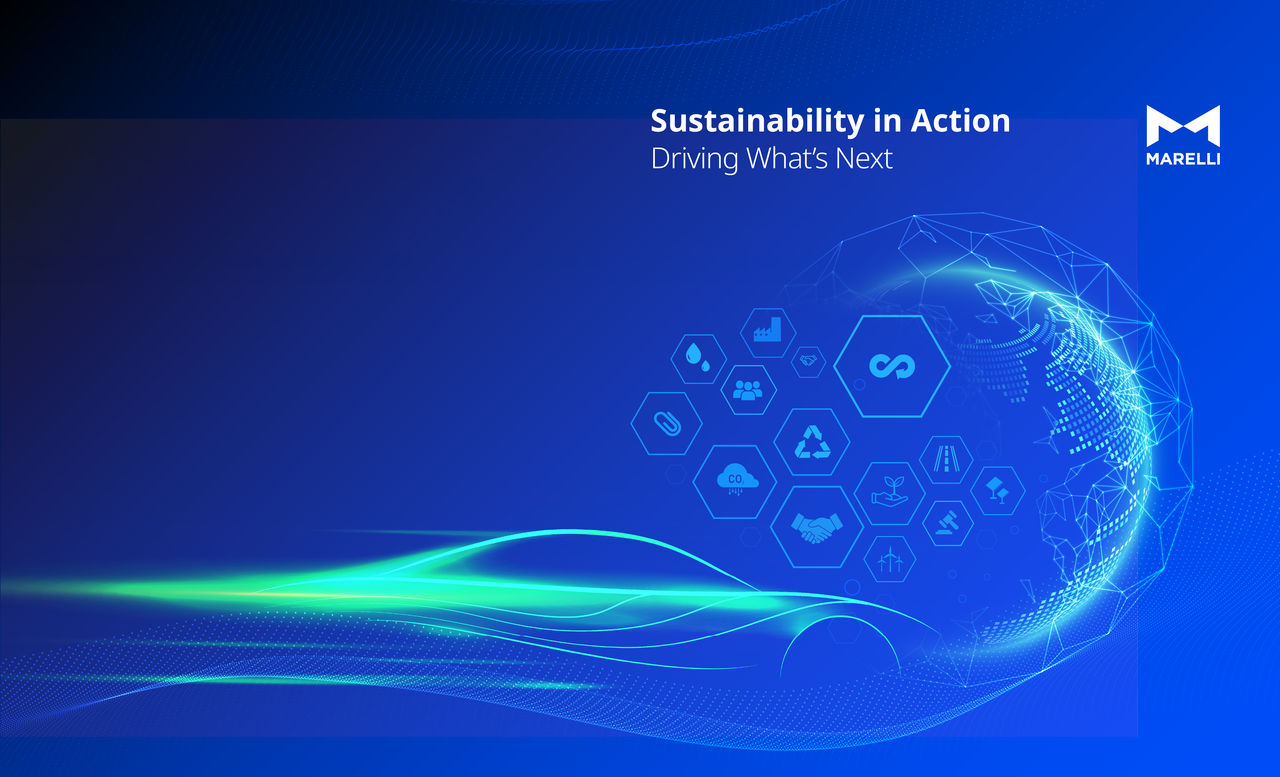 Sustainability box focus background